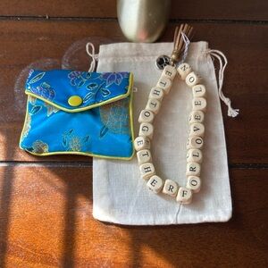 Woods beads car charms and wallet